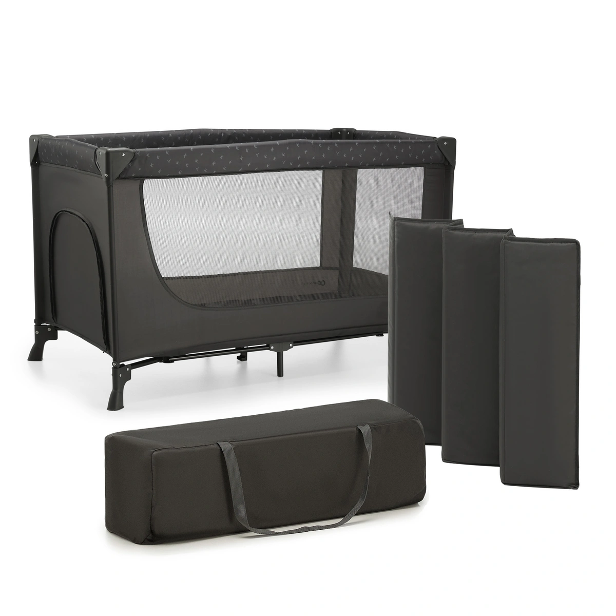 Kinderkraft Łóżeczko turystyczne 2w1 JOY LIGHT szary