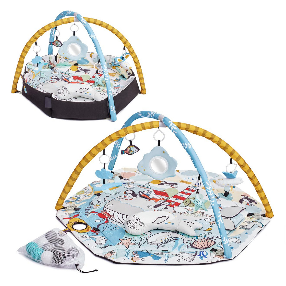 Kinderkraft Mata edukacyjna SMARTPLAY SEA