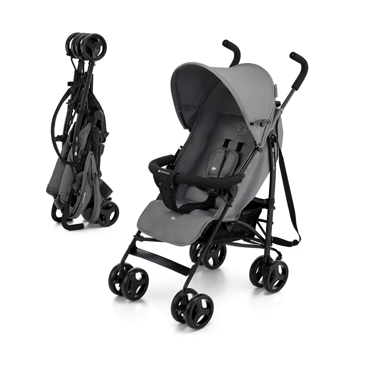 Kinderkraft wózek spacerowy TIK szary
